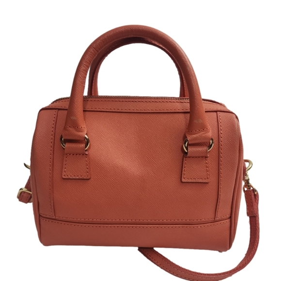 Authentic orange Burberry blue label leather mini boston 2-way bag - Picture 3 of 11